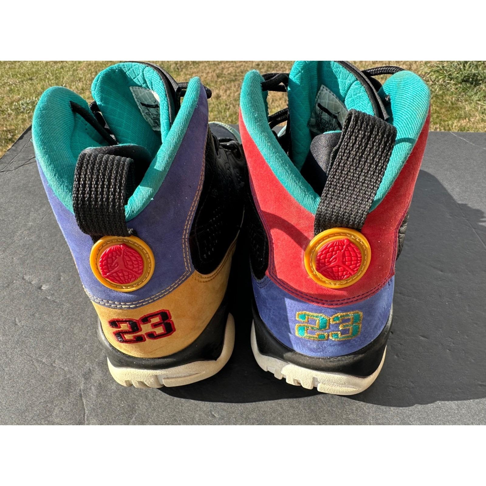 Air Jordan 9 Retro Gs Dream It Do It Kids Shoes Size 10 Youth Black Multicolor